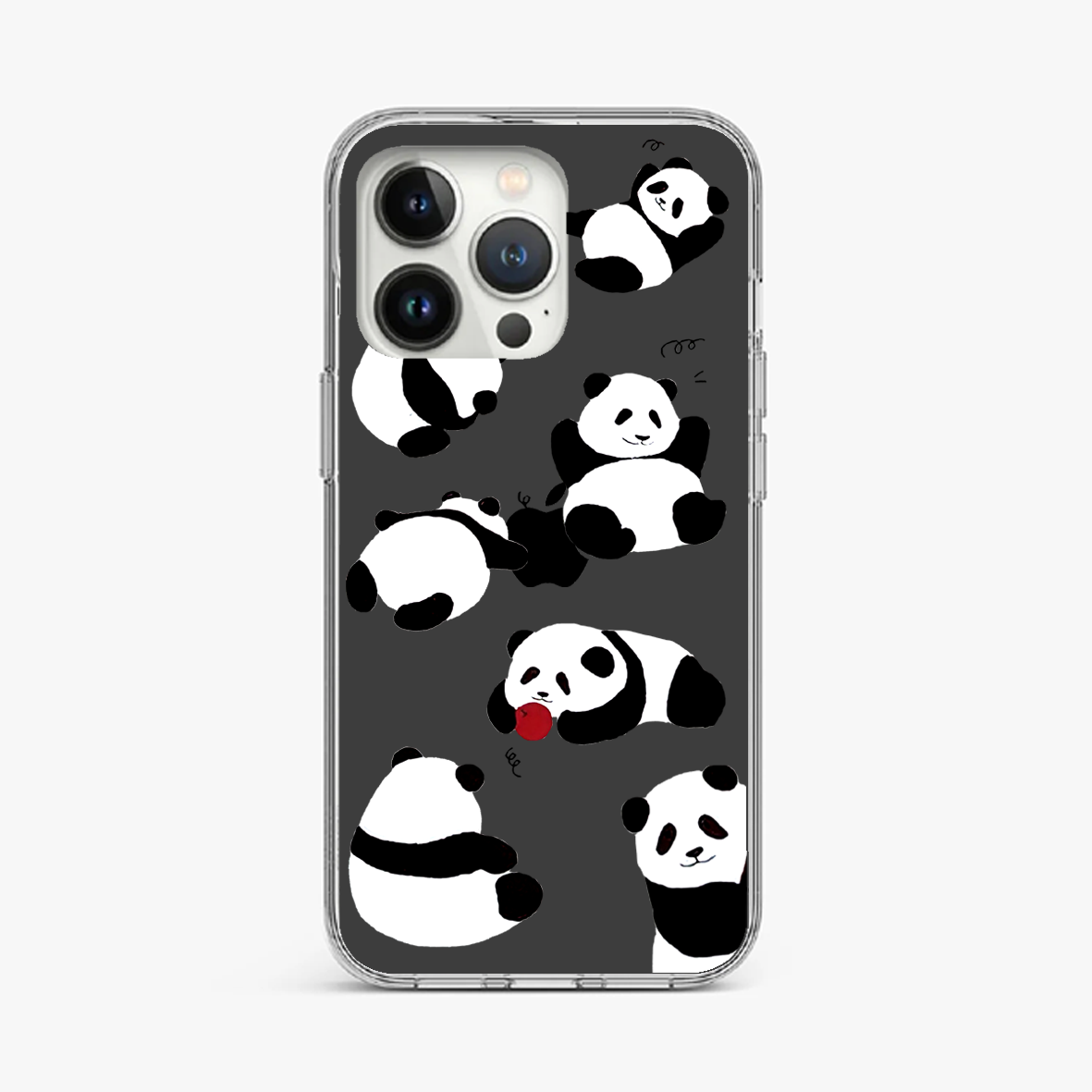 Playful Panda Bear Clear Case
