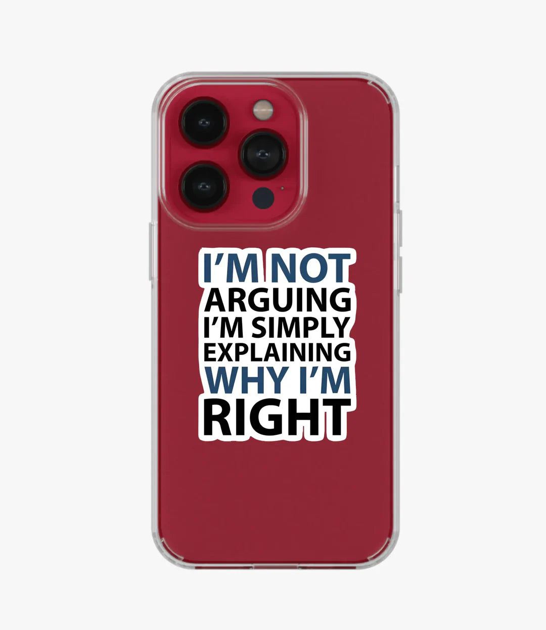 Not Arguing Clear Case
