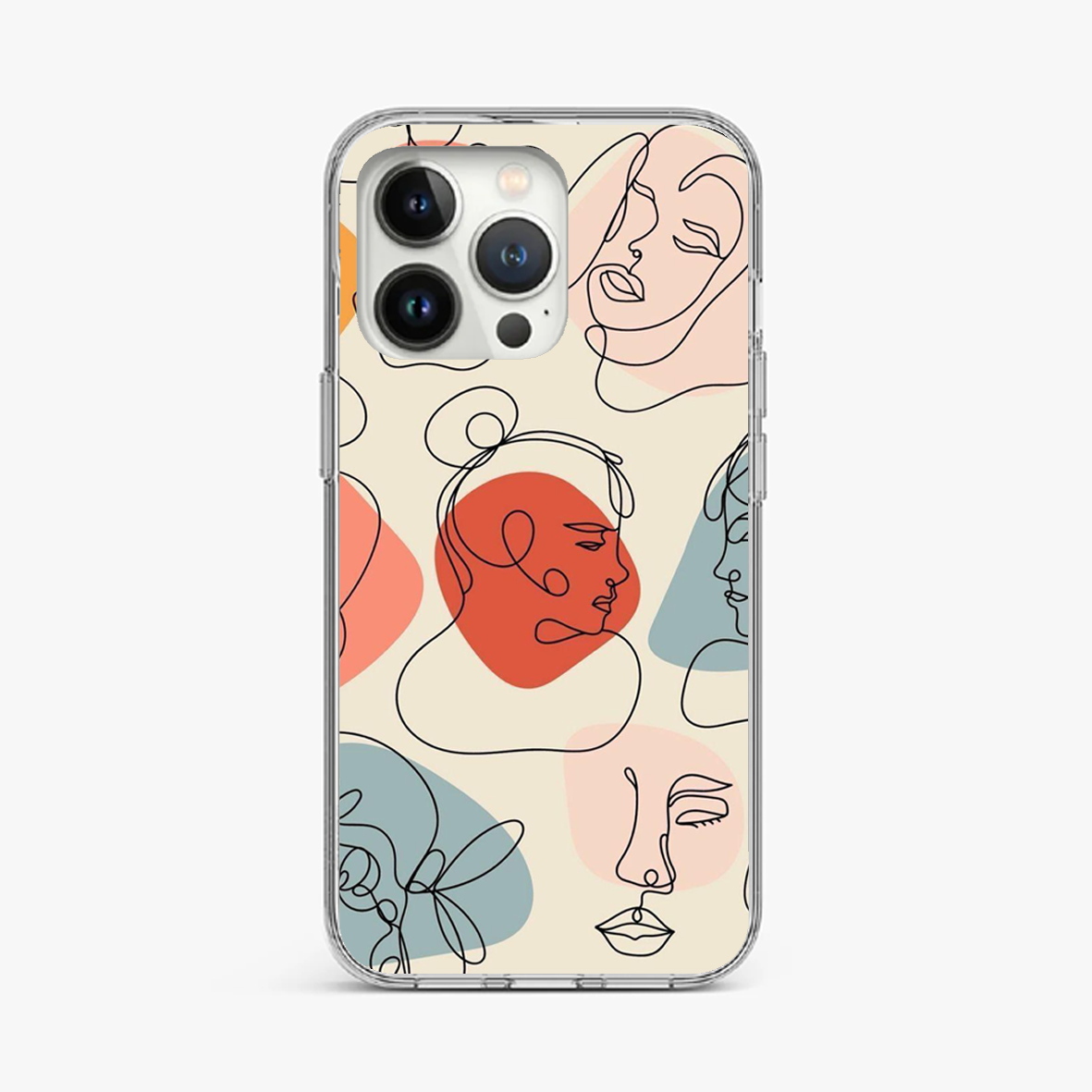 Abstract Faces and Shapes Phone Case