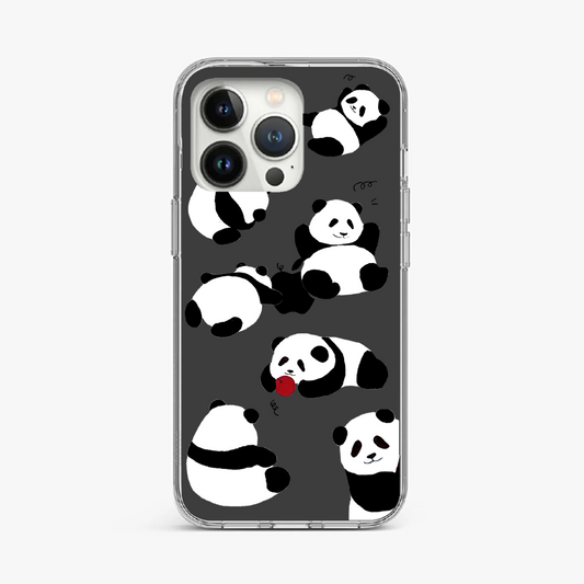 Playful Panda Bear Clear Case