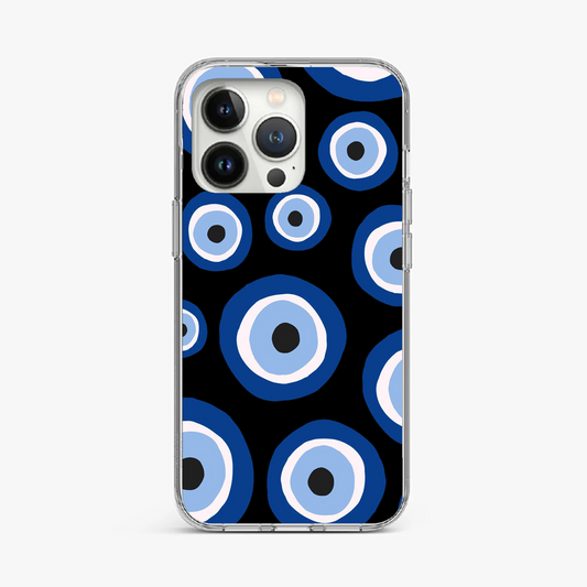 Black Evil Eye Pattern Phone Case