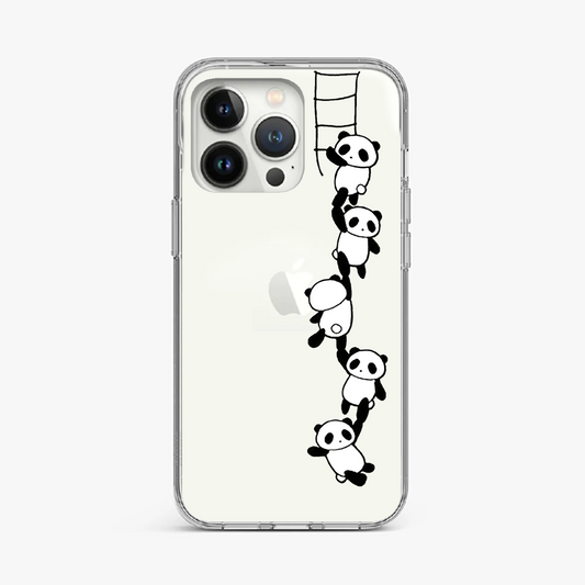 Hang-in-there Panda Clear Case