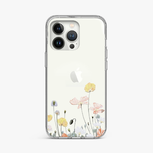 Garden Of Poppies Clear Case