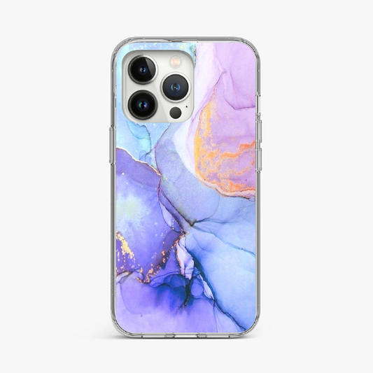 Purple and Gold Marble Phone Case