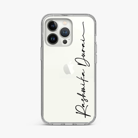 Personalized Signature Name Clear Case