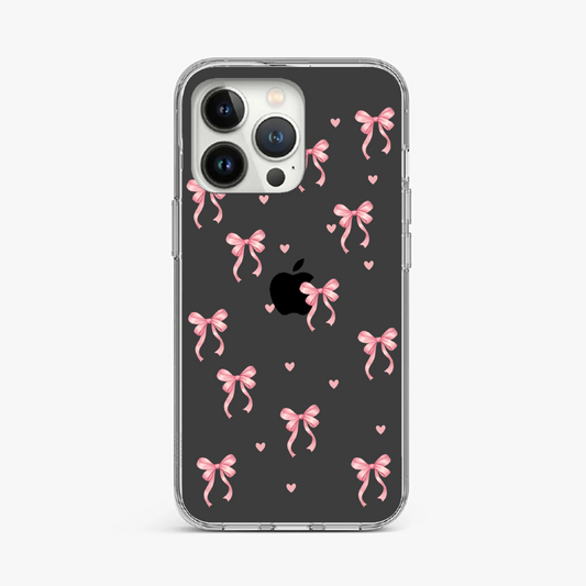 Cute Bow Tie and Hearts Clear Case