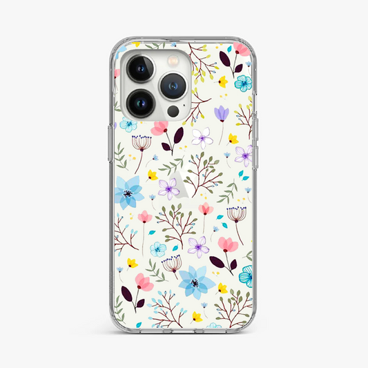 Wildflower Meadow Floral Clear Case