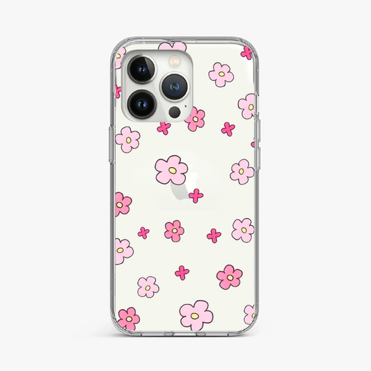 Kawaii Blossom Design Clear Case