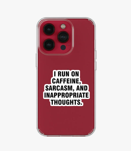 Caffeine & Sarcasm Clear Case