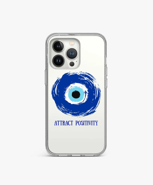 Attract Positivity EvilEye Clear Case