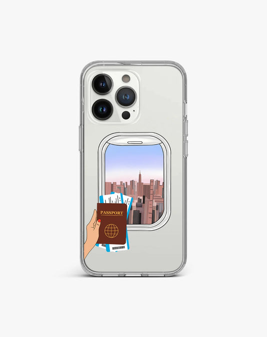 Plane Window Travel Clear Case