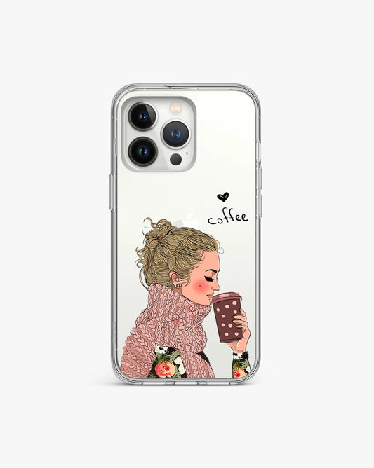 Coffee Girl Clear Case
