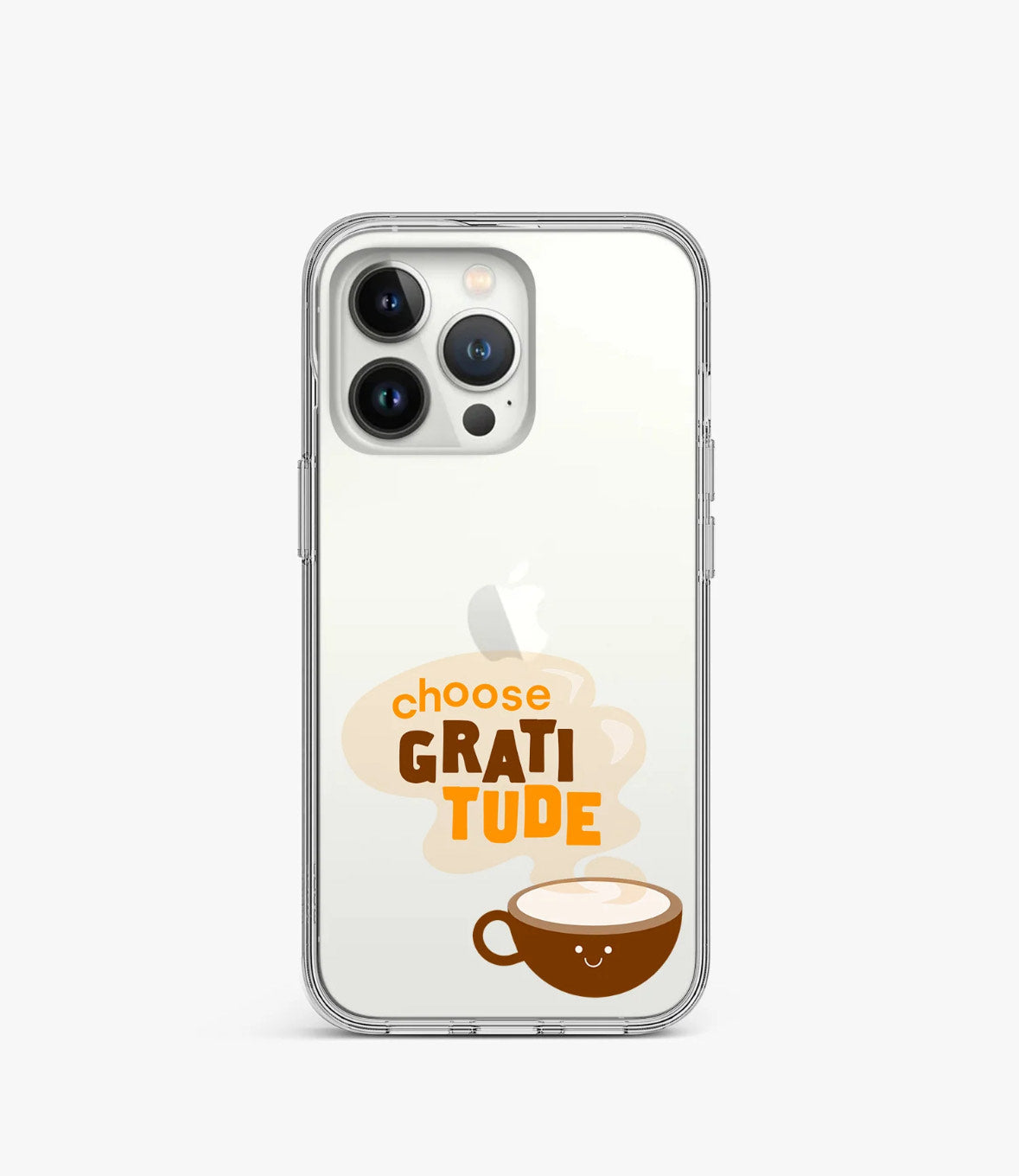 Gratitude Coffee Clear Case