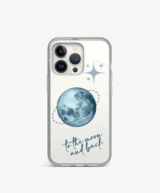 To The Moon Space Clear Case