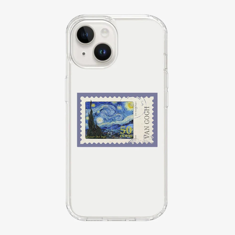 Van Gogh Stamp Clear Case