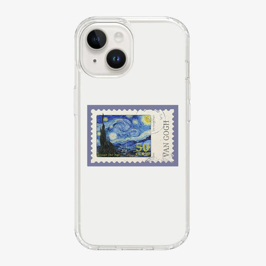 Van Gogh Stamp Clear Case