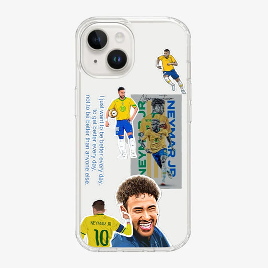 Neymar Sticker Clear Case