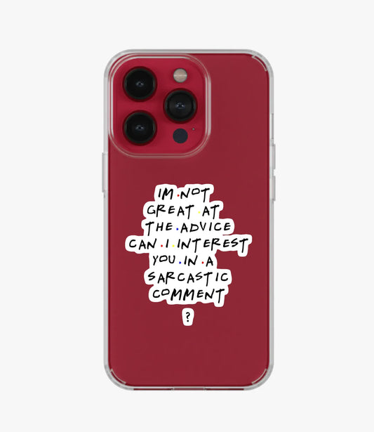 Not Great At Advice Clear Case