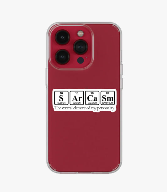 Sarcasm Element Clear Case