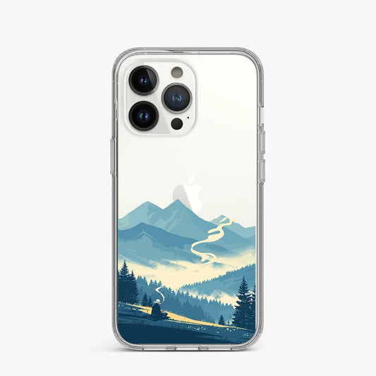 Nature-Inspired Mountain View Clear Case