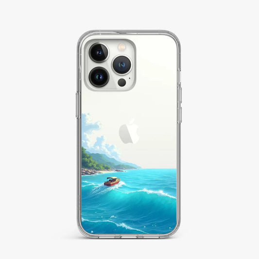 Island Vacation Art Clear Case