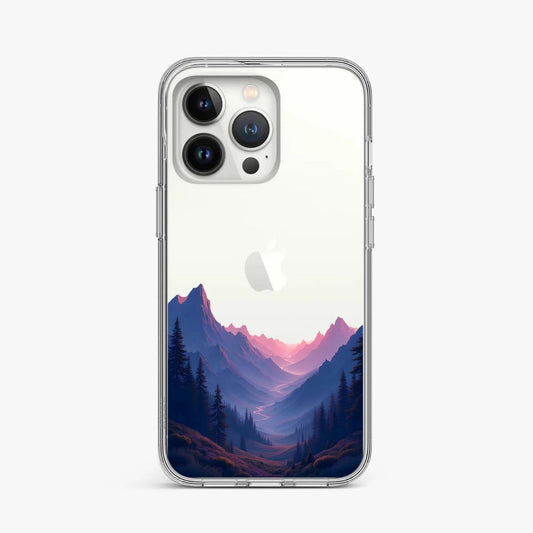 Frosty Pine Forest Clear Case